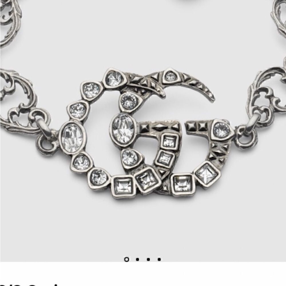 SOLD!!!!!! Authentic Gucci double G Crystal bracelet made in Italy - Picture 7 of 8